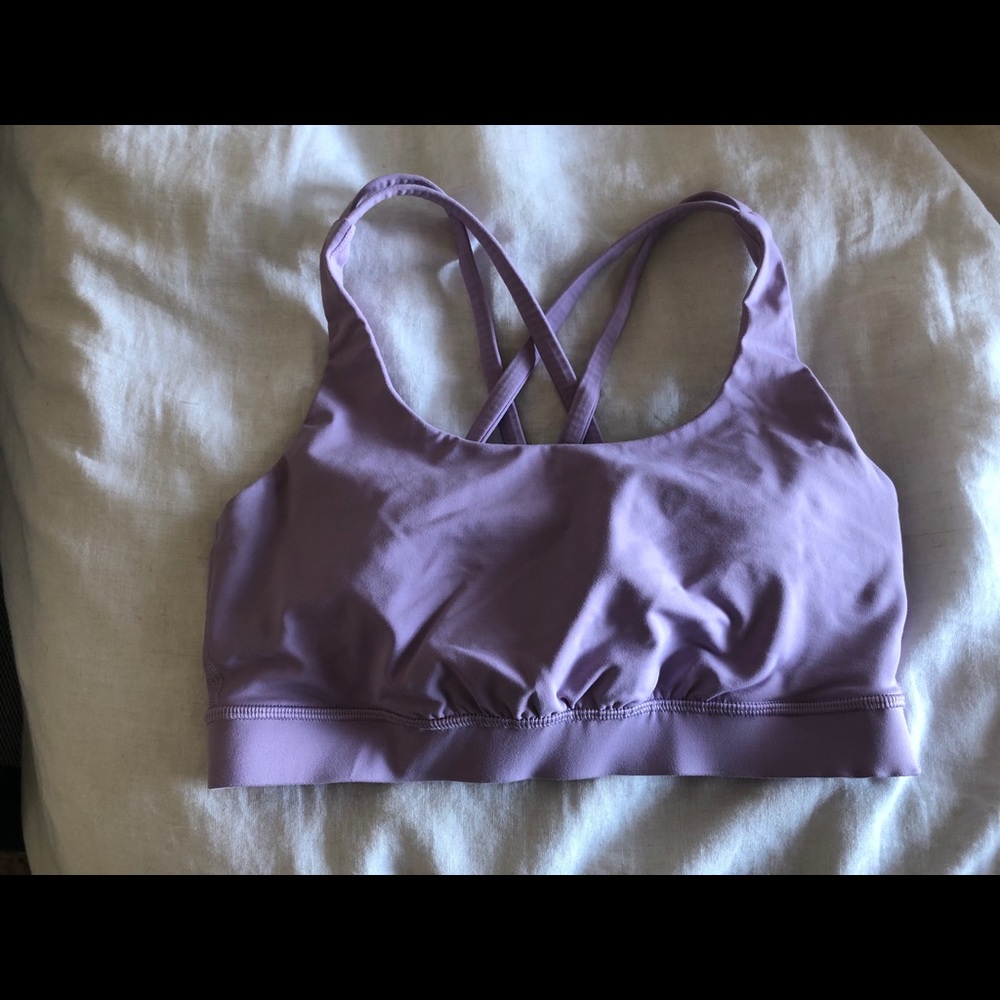 Lululemon energy bra, lilac 6